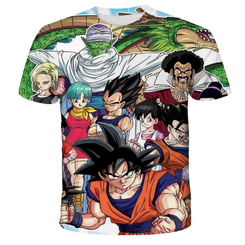 Dragon Ball Super Сон Гоку Все Формы 3D Печать Футболка Мужчины Женщины Дети Фанаты Аниме Уличная Одежда Графическая Футболка Летние Повседневные Топы