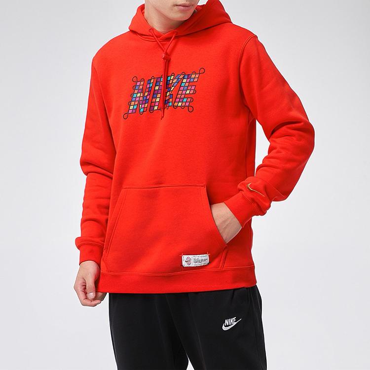 Nike Толстовка с капюшоном на флисовой подкладке NSW CNY, мужская, цвет University Red, DH1382-606