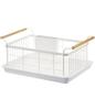 Jitsugyo 3107 Drainer Basket White W47 X X H20cm Tosca Drainer Rack with Cutlery Pocket Approx. D33.5