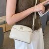 Cowhide Women's Shoulder Crossbody Simple Fashion Bag Girls Shell Bag Multi-compartment Soft Leather