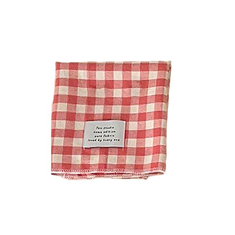 1PC Cotton Plaid Placemat Kitchen Decor Checkered Tablemats Ins Grid Series Meal Mat Photography Props 38x28cm