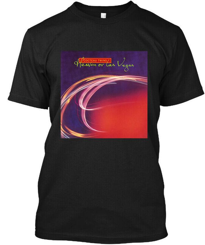 Ограниченный выпуск Новая футболка унисекс с логотипом поп-группы Cocteau Twins Heaven or Las Vegas