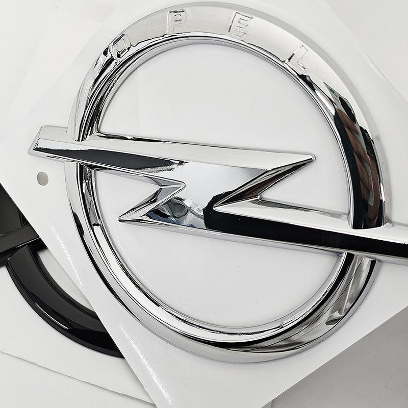 1pcs ABS For Opel Logo Emblem Badge Sticker Fit Car Front Grille Hood Bonnet Rear Trunk Bumper Astra Zafira Insignia Corsa H G