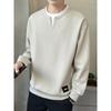 Мужской модный свободный свитшот с круглым вырезом и длинными рукавами, имитация двух частей, коллекция весна-осень 2025