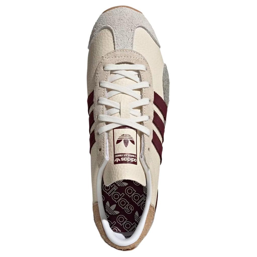 Adidas Country OG Wonder White Maroon (Womens) Women Sneakers Silver-Pebble JI2871