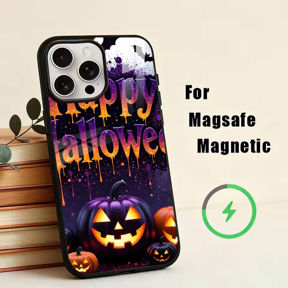 Halloween-HH Phone Case For iPhone17,16,15,14,13,12,11 Plus,Pro Magnetic with Magsafe Wireless Charging