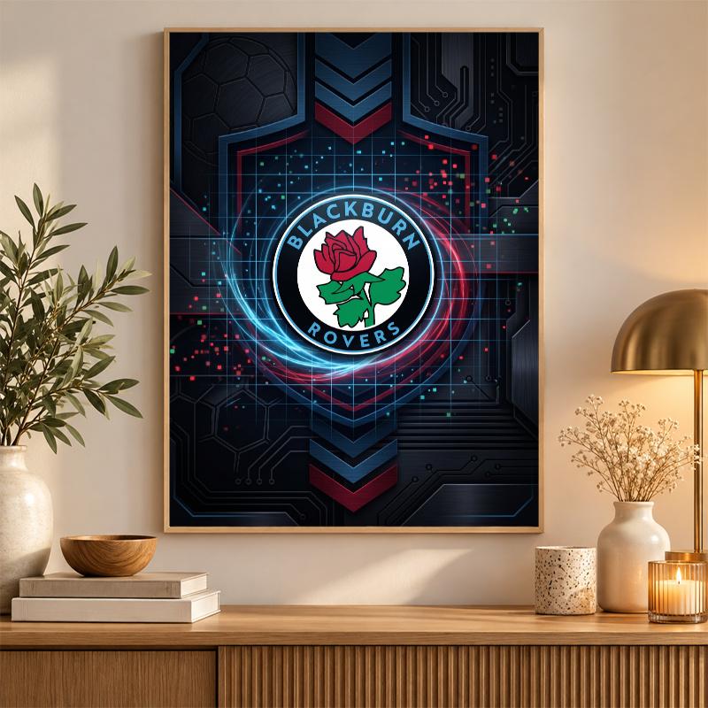 Blackburn Rovers Football Diamond Painting Kit 5D Full Drill DIY Diamond Mosaic Wall Art Home Decor