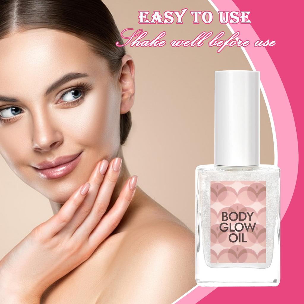 Масло для тела с блестками 5 цветов, сияющий жемчуг, хайлайтер для тела, жидкий хайлайтер, осветляющая жидкость для всего тела, 30 мл