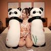 Panda Flower Bamboo Long Plush Toy Animal Stuffed Doll Room Decoration Kids Gift
