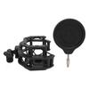 Microphone Shock Mount Filter Adjustable Professional Recording Mic Holder Clip Pack for Neumann U87 Dia 24MM