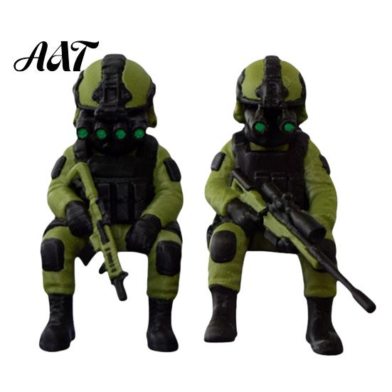 Военный Солдат Фигурка 3D Печатная Настольная Фигурка, Модель, Миниатюрная Фигурка Бойца Украшение для Дома Офиса Автомобиля И Коллекционирования Любителями Боевая