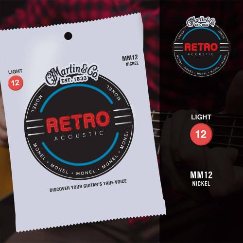 Martin Retro? Acoustic Guitar Strings MM12 Light