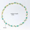 Multicolour Rose Flower Necklace Light Luxury Crystal Leaf Necklace Zircon Necklace  Women Girls