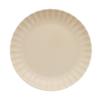 EAST Table 22cm Ivory Frill Dinner EAST Made In Large Plate with Dishwasher and Microwave Plate, Original, Japan, Frills, Safe, Di-00103