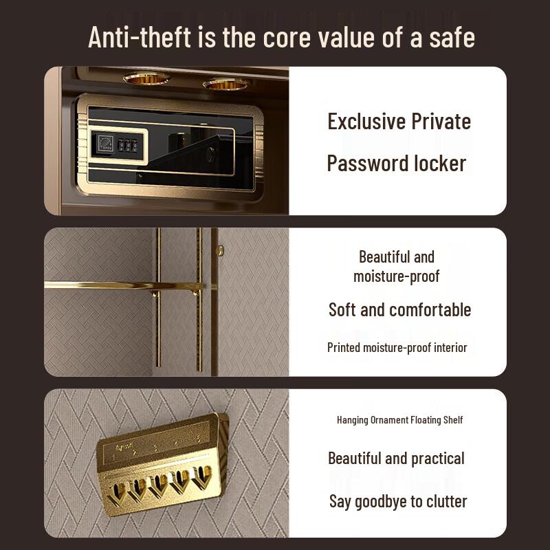 TIGER Anti-Theft Fingerprint & Password Home Office Safe
