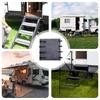 Rv Stair Rug Non-slip Motorhome Stair Covers Adjustable Weather Resistant Trailer Ladder Protector for Beach Camping Tailgate