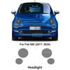 Для Fiat 500 2017-2024 Автомобильная защитная пленка Пленка для фар и зеркал TPU Прозрачная антицарапающая наклейка