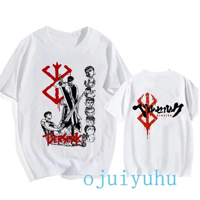 Graphic Japanese Anime Harajuku Berserk Guts Eyes Print Funny T Shirt Cool Summer T-shirt Manga Streetwear Tshirt Hip Hop Tees