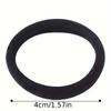 100/200pcs Black Large Hair Tie Rubber Bands Do Not Hurt Hair Good Elasticity Plush Hair Ring Hair Tie Head Rope Hair Accessories