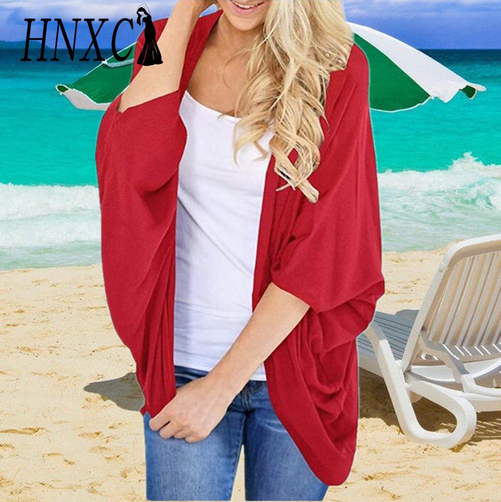 GMXIA Women's Fashion Casual Autumn Winter Solid Color Print Long Sleeve Cardigans