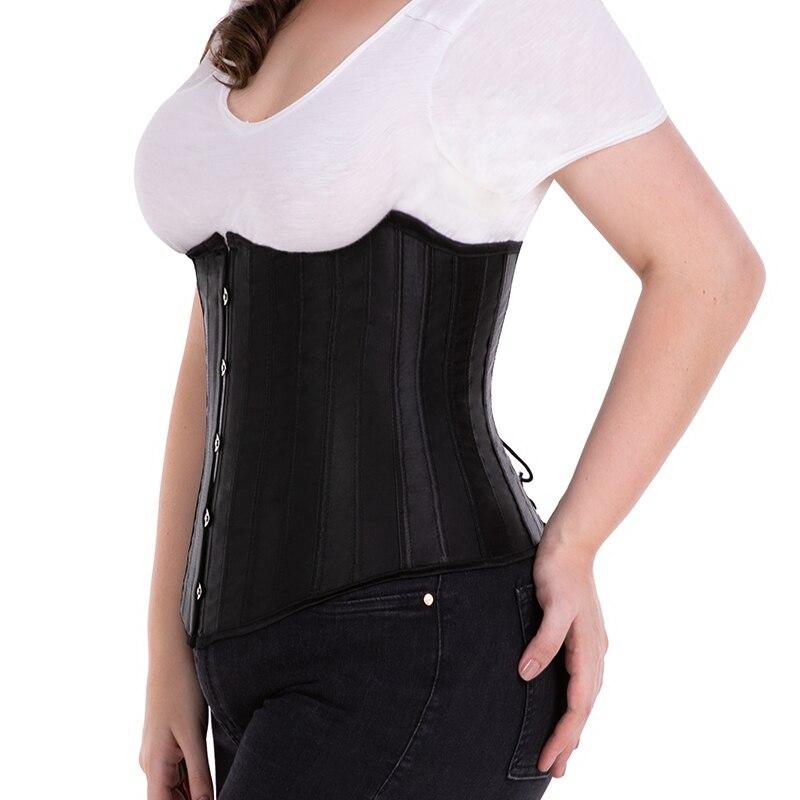 Бюстье и корсеты 24, корсет со стальными косточками, тренировочный корсет для талии, атласный корсет на шнуровке под грудью, парчовый корсет для похудения, формирователь тела