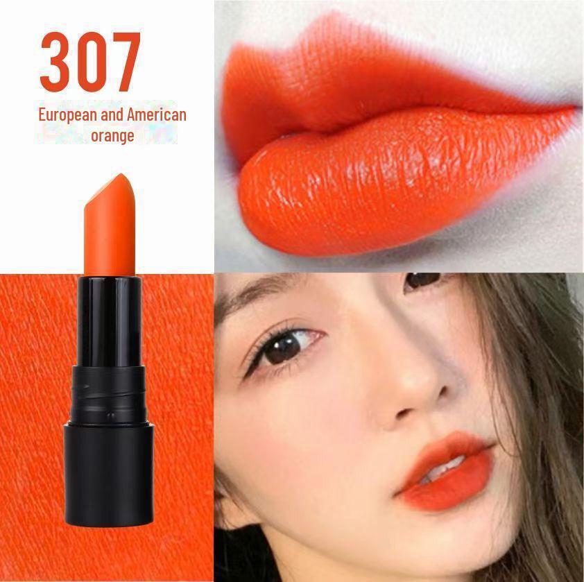 Помада Midora Velvet Matte Lipstick — стойкая, устойчивая к пятнам, увлажняющая, туманно-лилового оттенка для студентов.