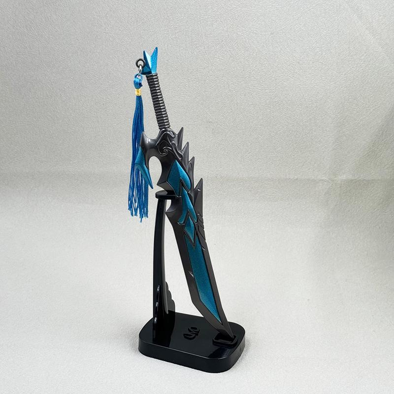 21cm The Unbreakable Will Anetheron WOW Game Peripherals Metal Sword WeaponsModel Home Ornament 1:6 Doll Equipment Craft Toy Boy
