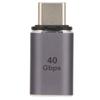 Магнитный адаптер USB C, реверсивный дизайн, внешний вид из алюминиевого сплава, скорость передачи данных 40 Гбит/с, тип C
