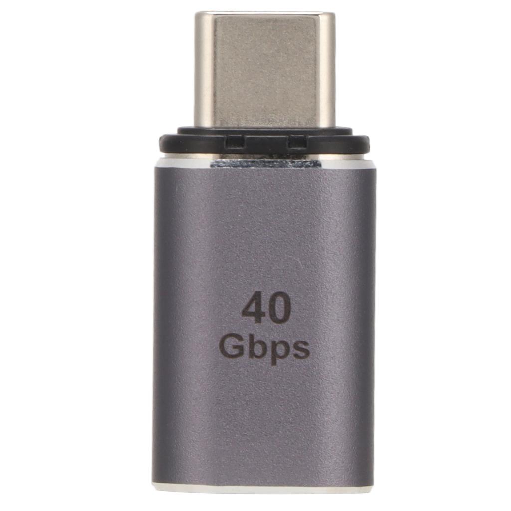 Магнитный адаптер USB C, реверсивный дизайн, внешний вид из алюминиевого сплава, скорость передачи данных 40 Гбит/с, тип C