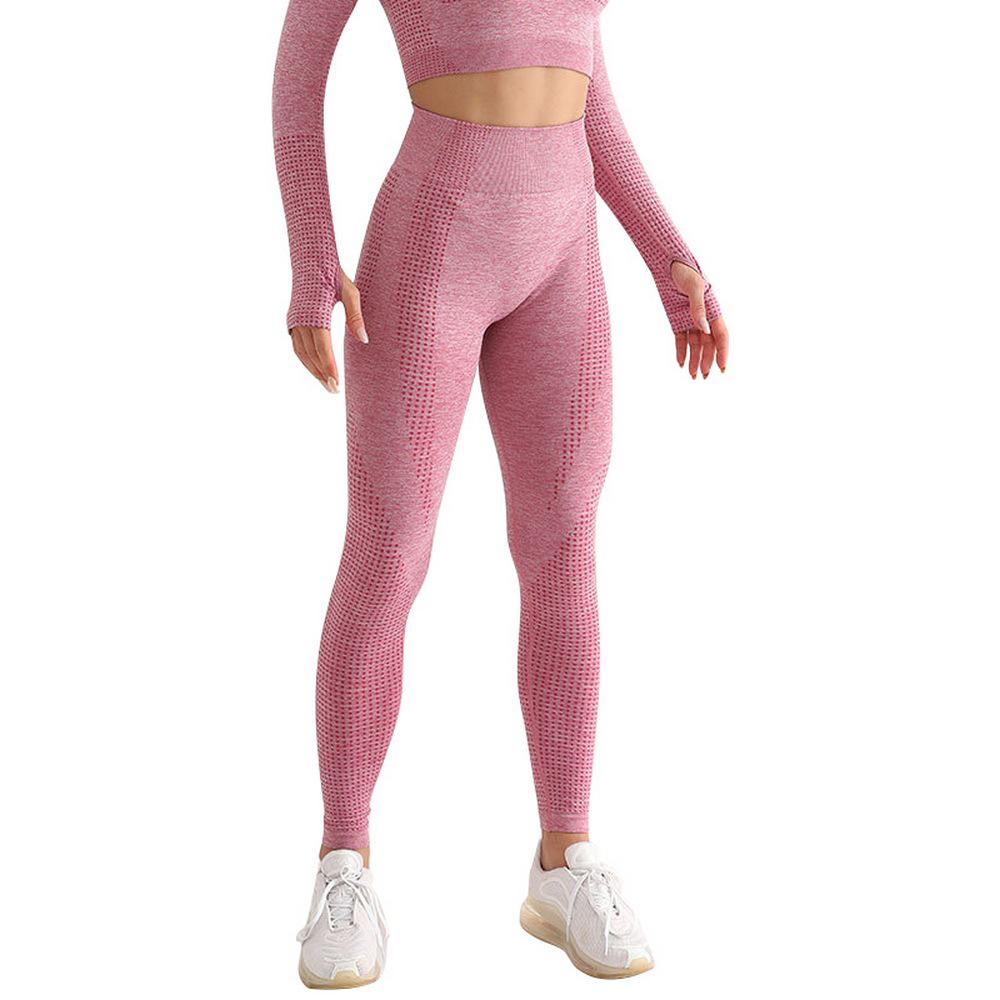 Женские бесшовные леггинсы с высокой талией для йоги и бега