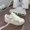 Campus Style Little White Shoes Women's Ins Tide 2025 Summer New Fashion Versatile Bread Shoes Sports Casual Board Shoes
