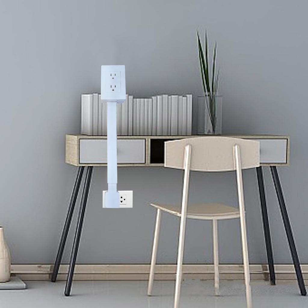 Электрический удлинитель. Доступ к труднодоступным розеткам! Особенности: USB-A, USB-C и 2 розетки переменного тока, выдвигается на 22-34 дюйма, поворачивается на 180°. Использовать за диванами