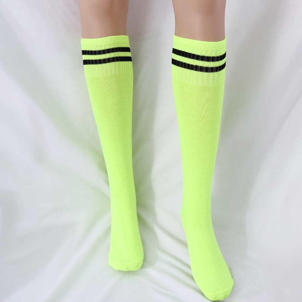 Striped Long Tube Cotton Spandex Soccer Over Knee Socks Sports Socks Football Long Socks Kids Sock