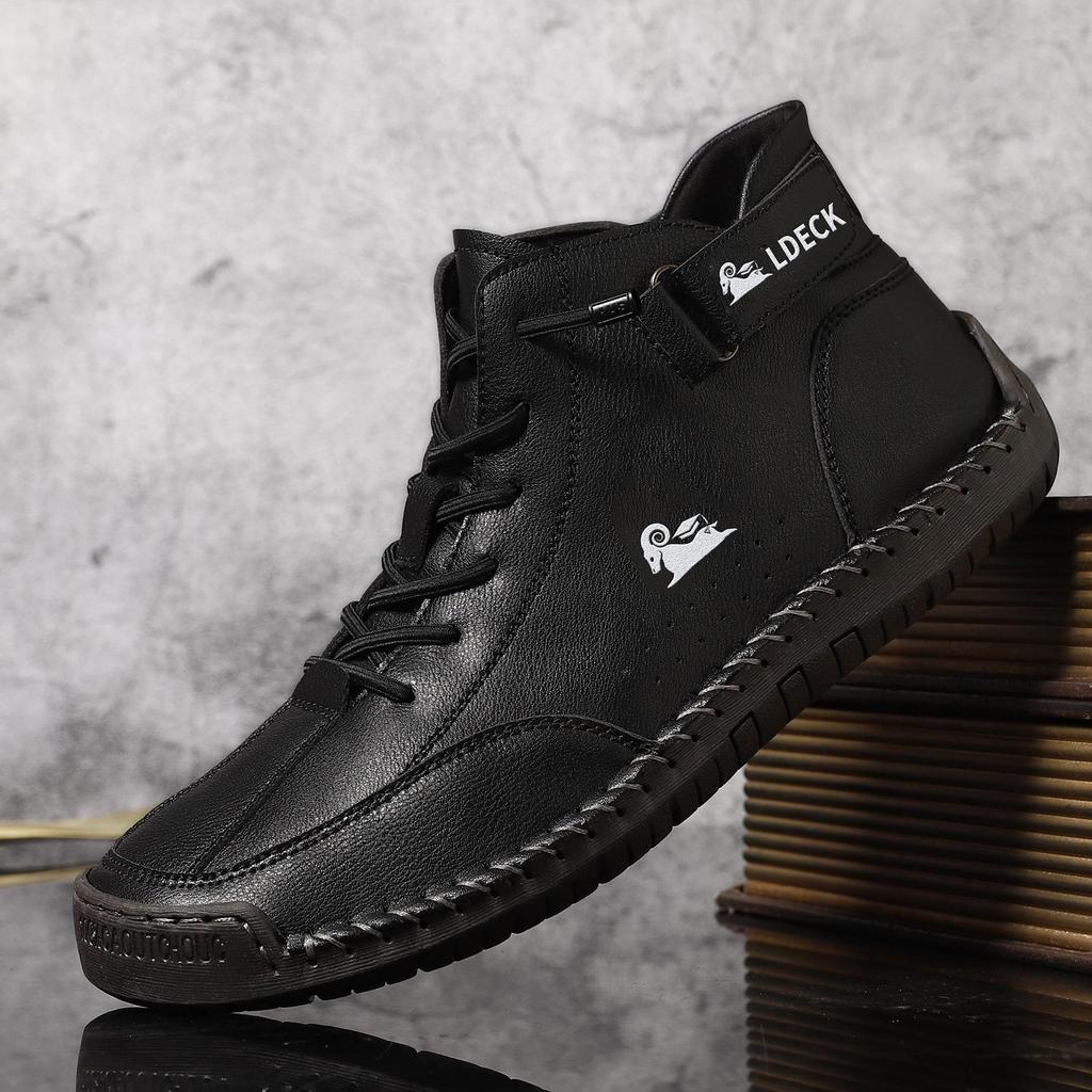 Новые мужские повседневные весенние высокие ботинки Martin сшитые вручную