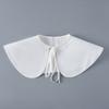 Fashion Scarf Fake Collar Shirt Women Detachable Collar Lace Neckline Women False Collar Tie White Faux Col Clothes Accessories