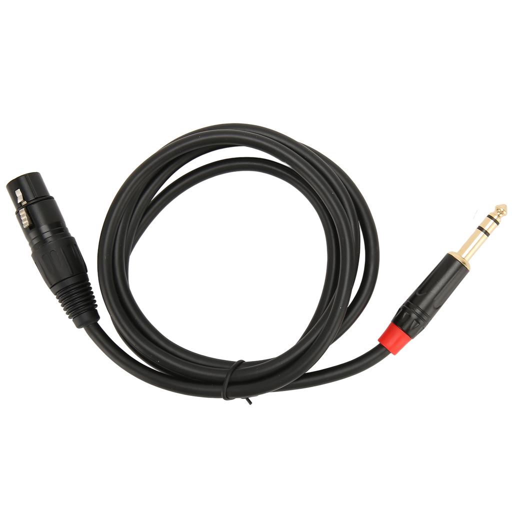 Кабель XLR Female to 6.35mm с низким уровнем шума и предотвращением помех, звуковой кабель XLR to 14in для микрофона