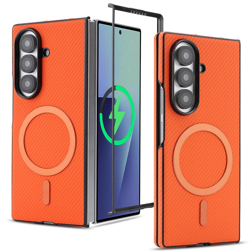 Магнитный противоударный чехол из углеродного волокна для Samsung Galaxy Z Fold 3/4/5/6/7