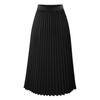 Elastic High Waist Calf-Length Casual Loose Skirt Elegant Ladies Solid Color Long Skirt Women Clothing Streetwear
