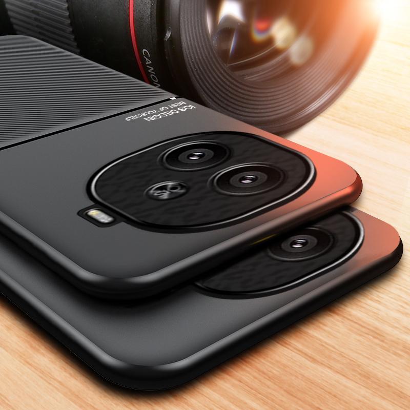 Текстурированный магнитный чехол для телефона VIVO IQOO Z9 Z9x Z9 Turbo с полной защитой углов от ударов и падений