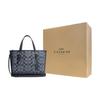 Coach Mollie Classic Monogram Jacquard Zipper Closure Fabric And Leather Shoulder Crossbody Bag Women bags Denim-Blue CH228-IMDEI