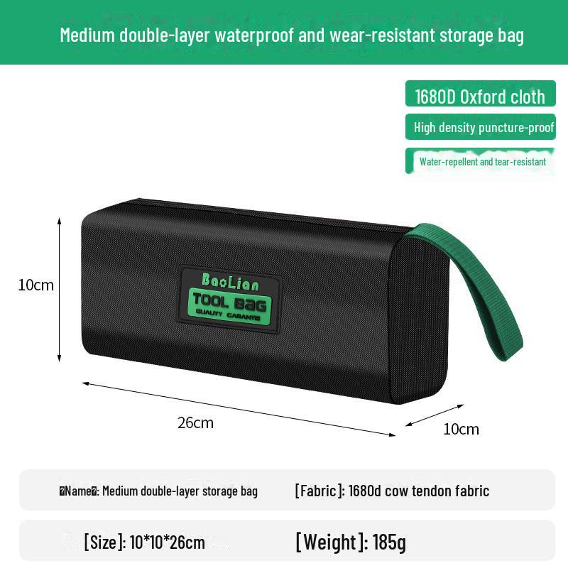 Сумка для инструментов из прочного водонепроницаемого брезента: Прочное, износостойкое, многофункциональное портативное ручное хранилище для электриков