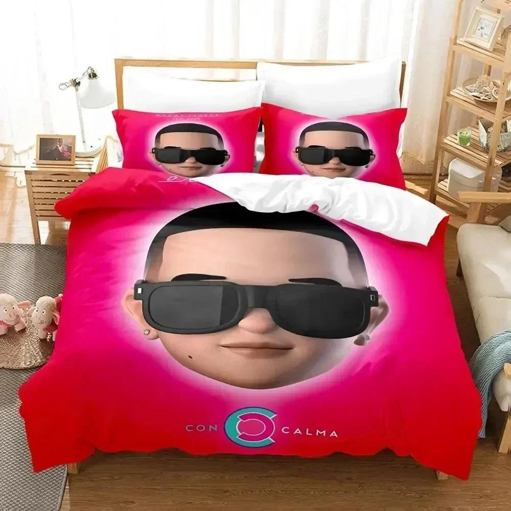 3D Печать Daddy Yankee Комплект постельного белья Печатный комплект постельного белья с наволочкой Покрывало для кровати Мягкое постельное белье размера Queen King для дома