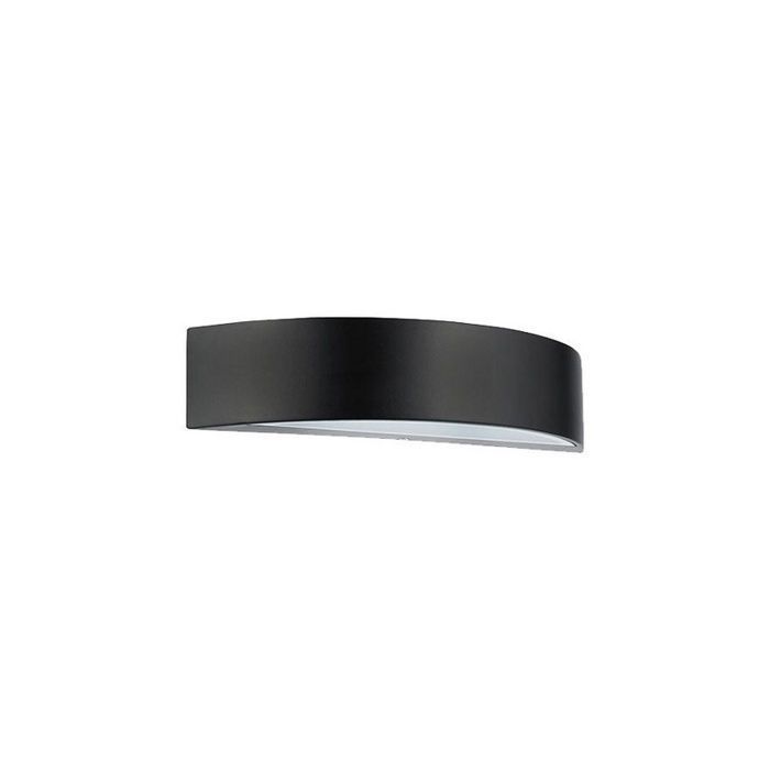 Applique LED 5.5W demi-lune noir 4100K
