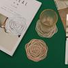 Great Hollow Out Design Wear Resistant Portable Thickened Rose Flower Shaped Placemat for Dorm Table Mat