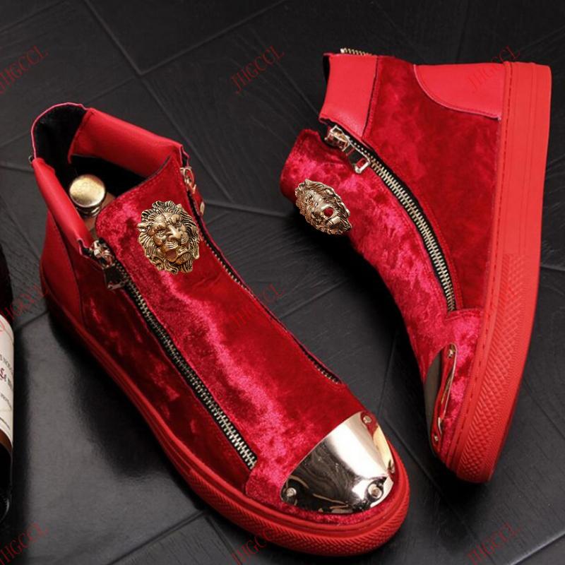 Дизайнерские бархатные ботинки модного бренда, высокие, в английском стиле, для мужчин, на молнии, повседневные, роскошная подошва, резиновые туфли для мужчин A4