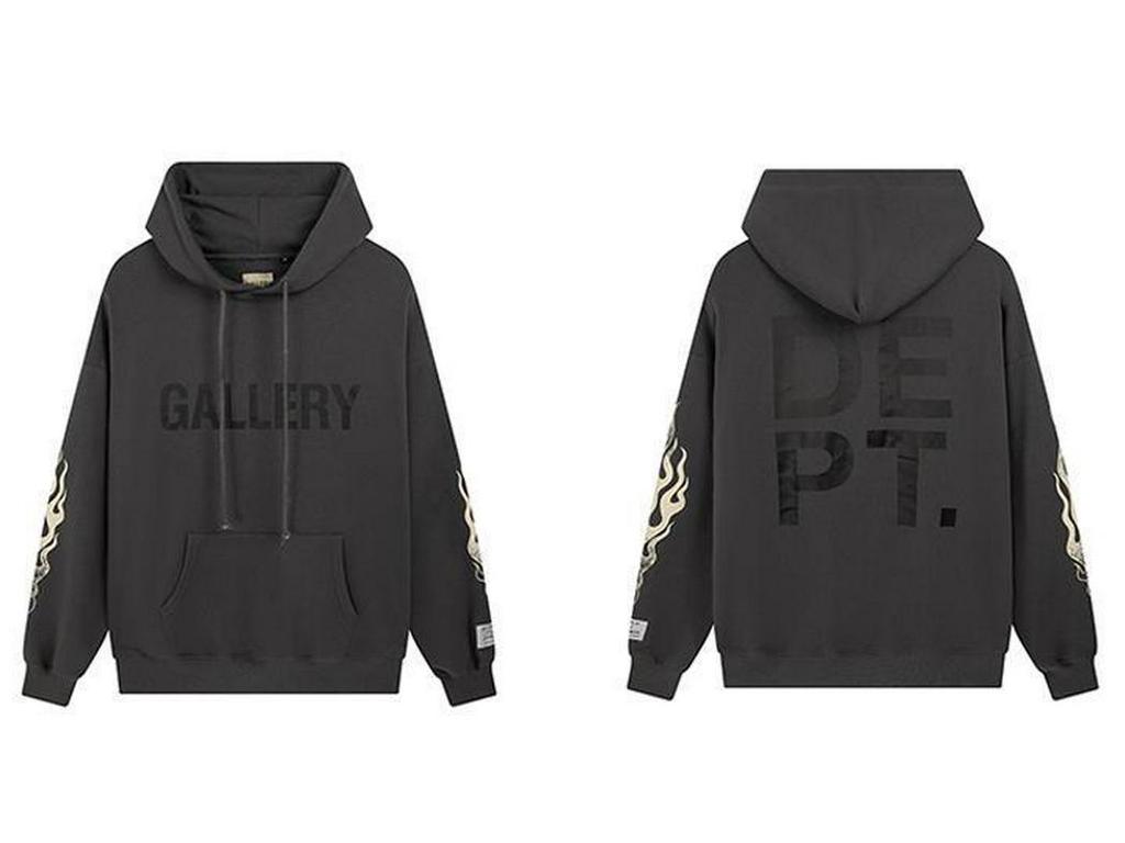 Унисекс модная классическая хлопковая толстовка с капюшоном GALLERY DEPT TIDE