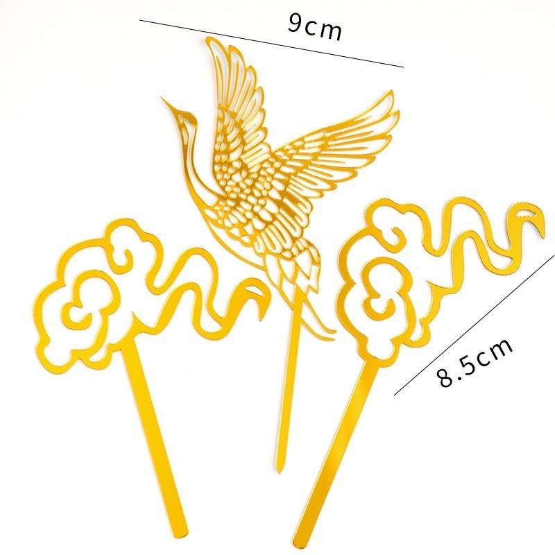 Acrylic Cake Topper - Happy Birthday Mom & Dad, Mother's/Father's Day Decoration