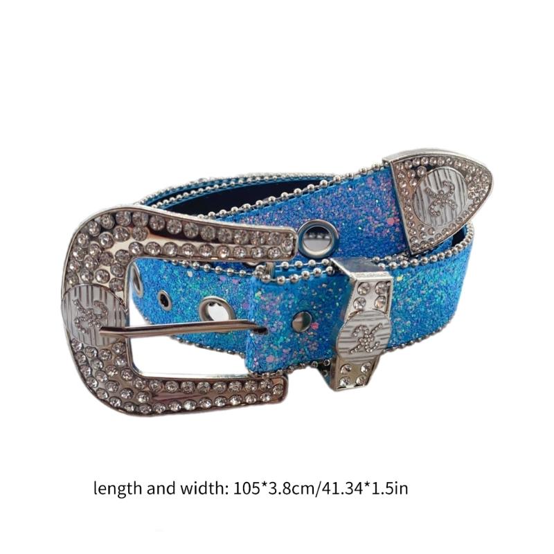 Женский широкий ремень с люверсами для джинсов, юбки, с отделкой из бусин, из искусственной кожи, ремень для брюк в стиле субкультуры, одежда для девочек, украшения для талии