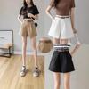 Women's High-Waisted A-Line Wide-Leg Belted Shorts - Summer 2025 Casual Workwear