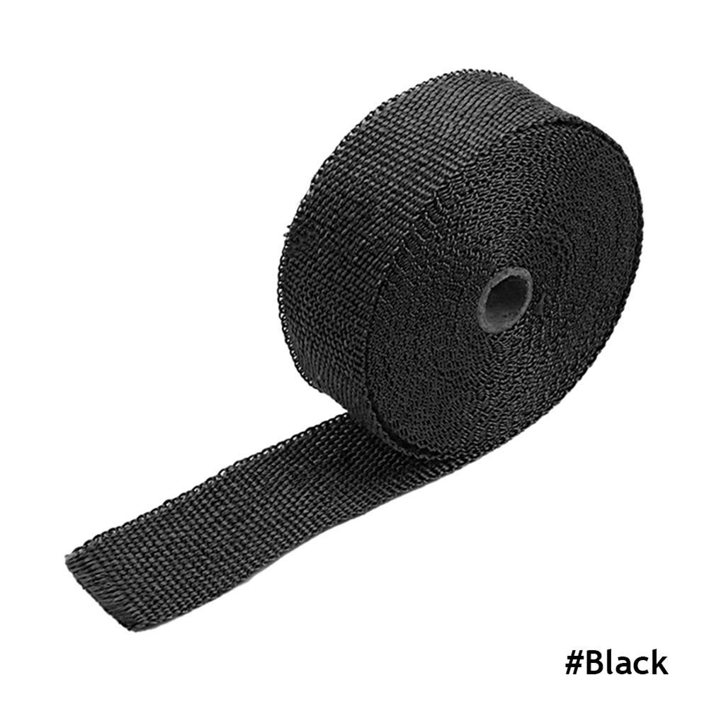 5M рулон стекловолокна Теплозащитный экран для выхлопной трубы мотоцикла Теплозащитная лента для изоляции выхлопной трубы